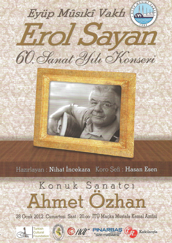 Erol Sayan 60. Sanat Yılı Konseri