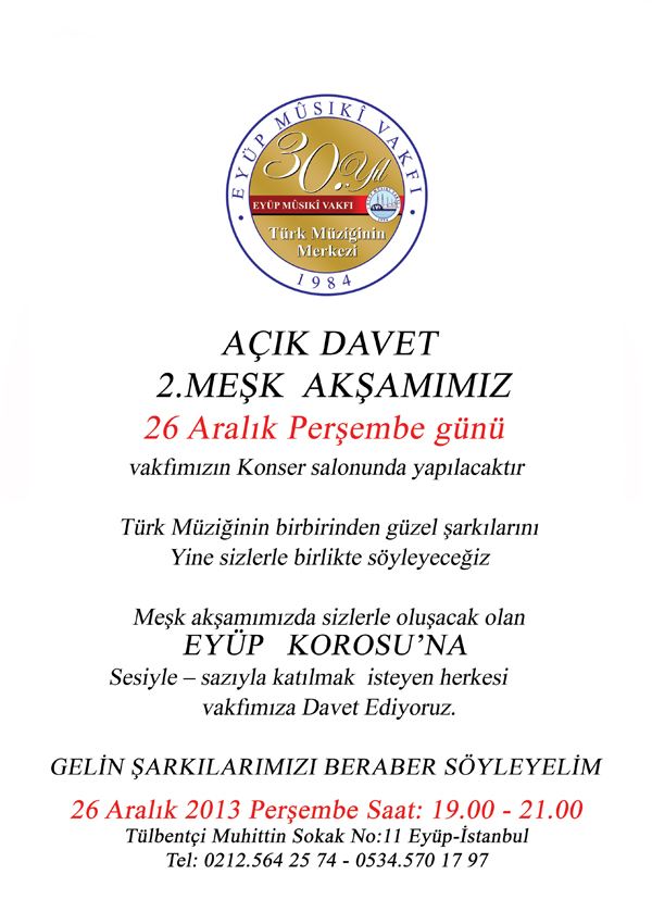 2. Meşk Akşamı