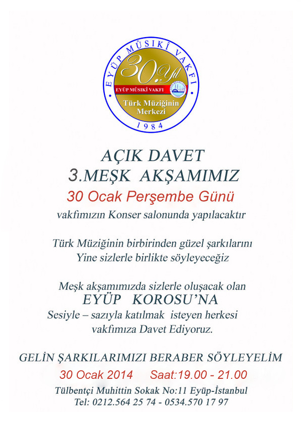 3. Meşk Akşamı